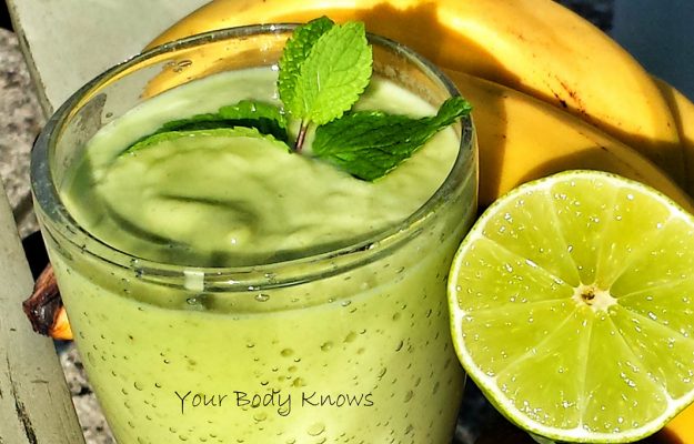 Avocado Lime Mint Smoothie