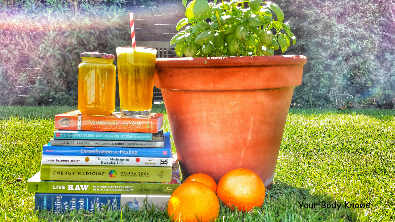 Orange and basil juice