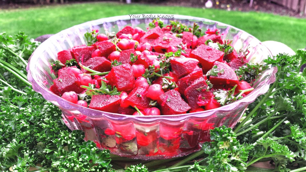 Beetroot and Chickpeas Salad with Horseradish Dressing Your Body Knows