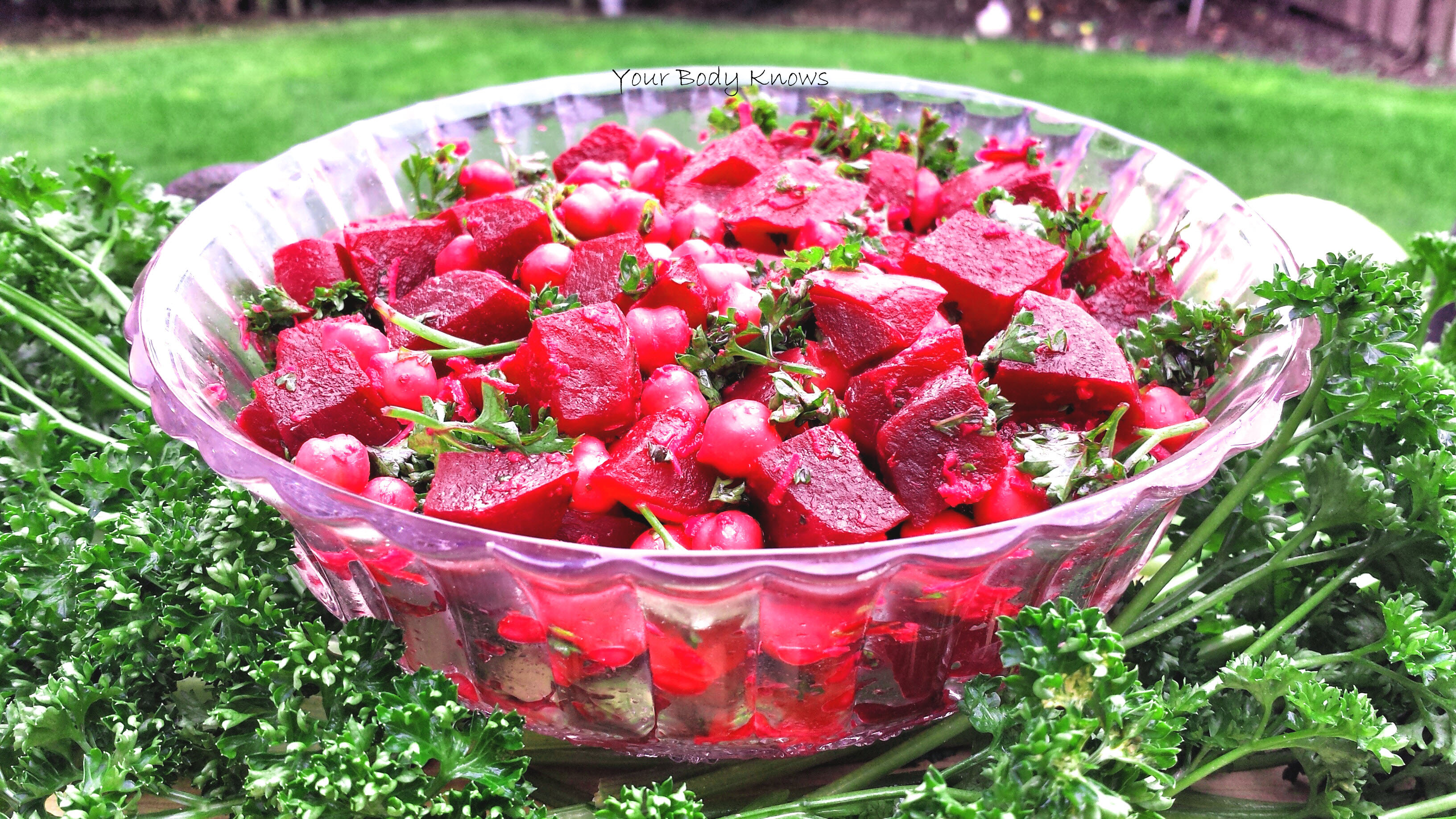 Beetroot and Chickpeas Salad with Horseradish Dressing Your Body Knows